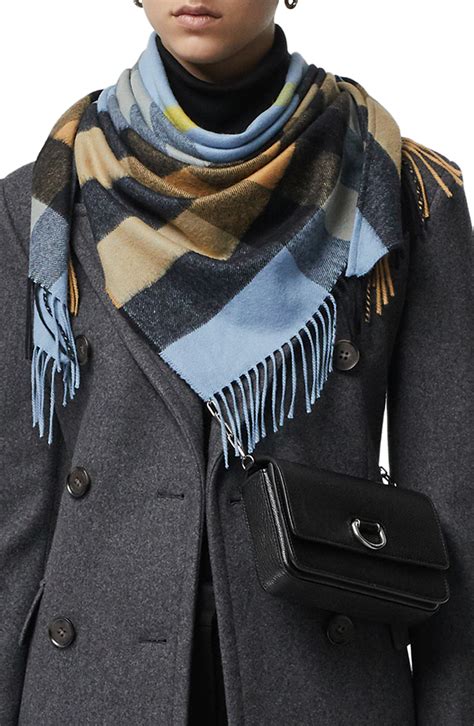 burberry mega check scarf cashmere|authentic Burberry cashmere scarf.